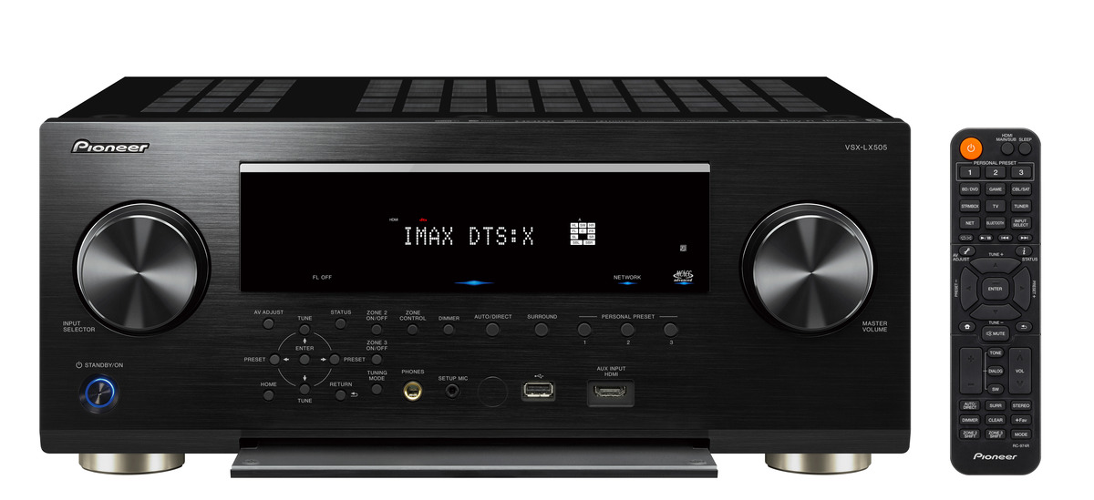 Pioneer VSX-LX505 9.2 AV-Receiver schwarz + Audioquest NRG X 1,8m