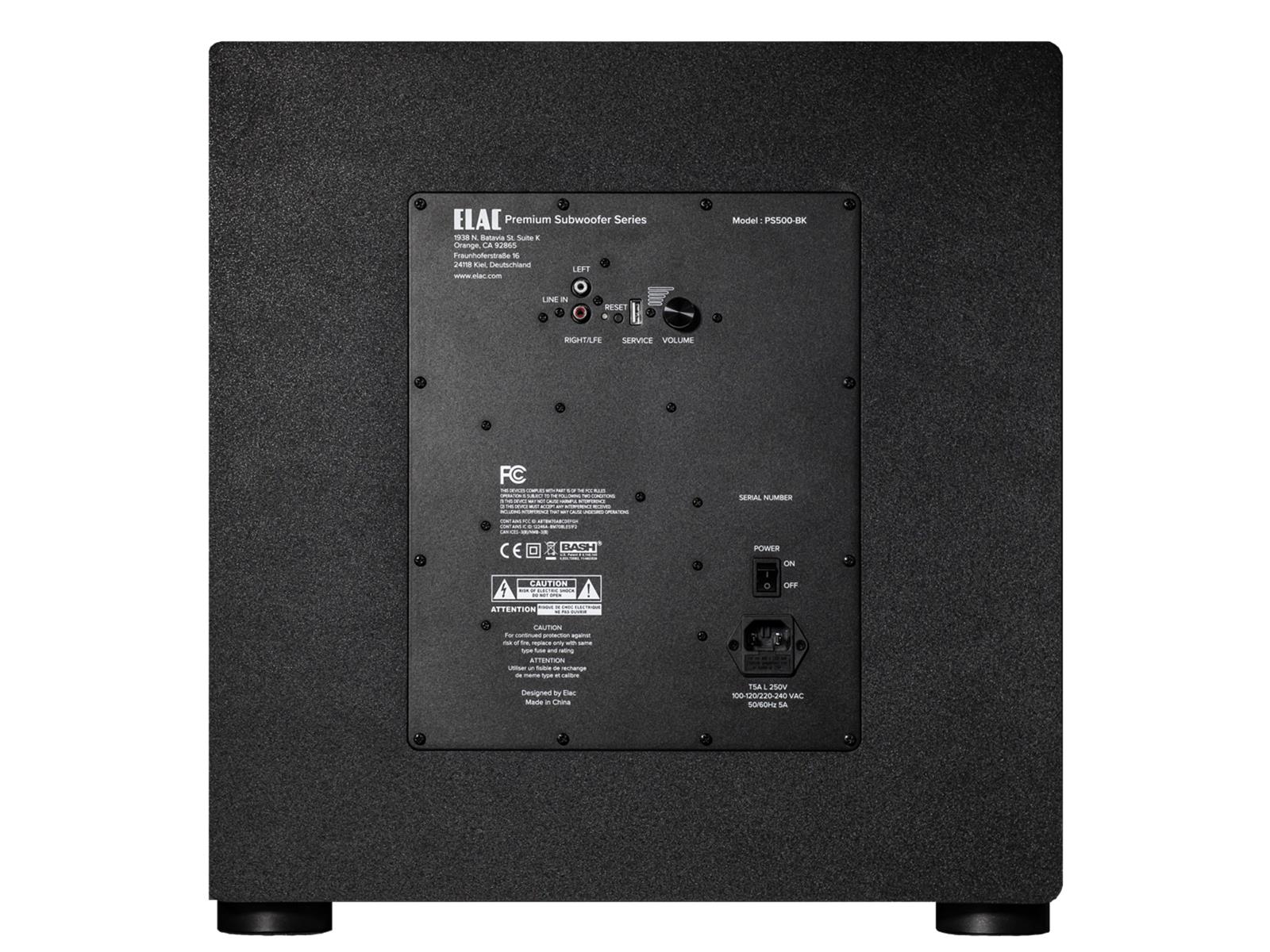  ELAC Subwoofer PS500-BK  schwarz 