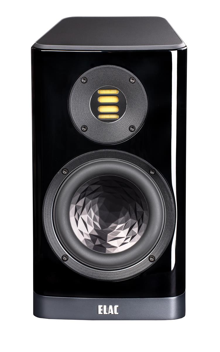 ELAC BS 403 Vela Regal-Lautsprecher (Stück) hochglanz schwarz + Elac Lautsprecherkabel 3 Meter