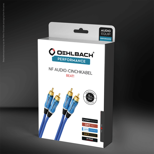 Oehlbach BEAT! NF Audio-Cinchkabel 1m
