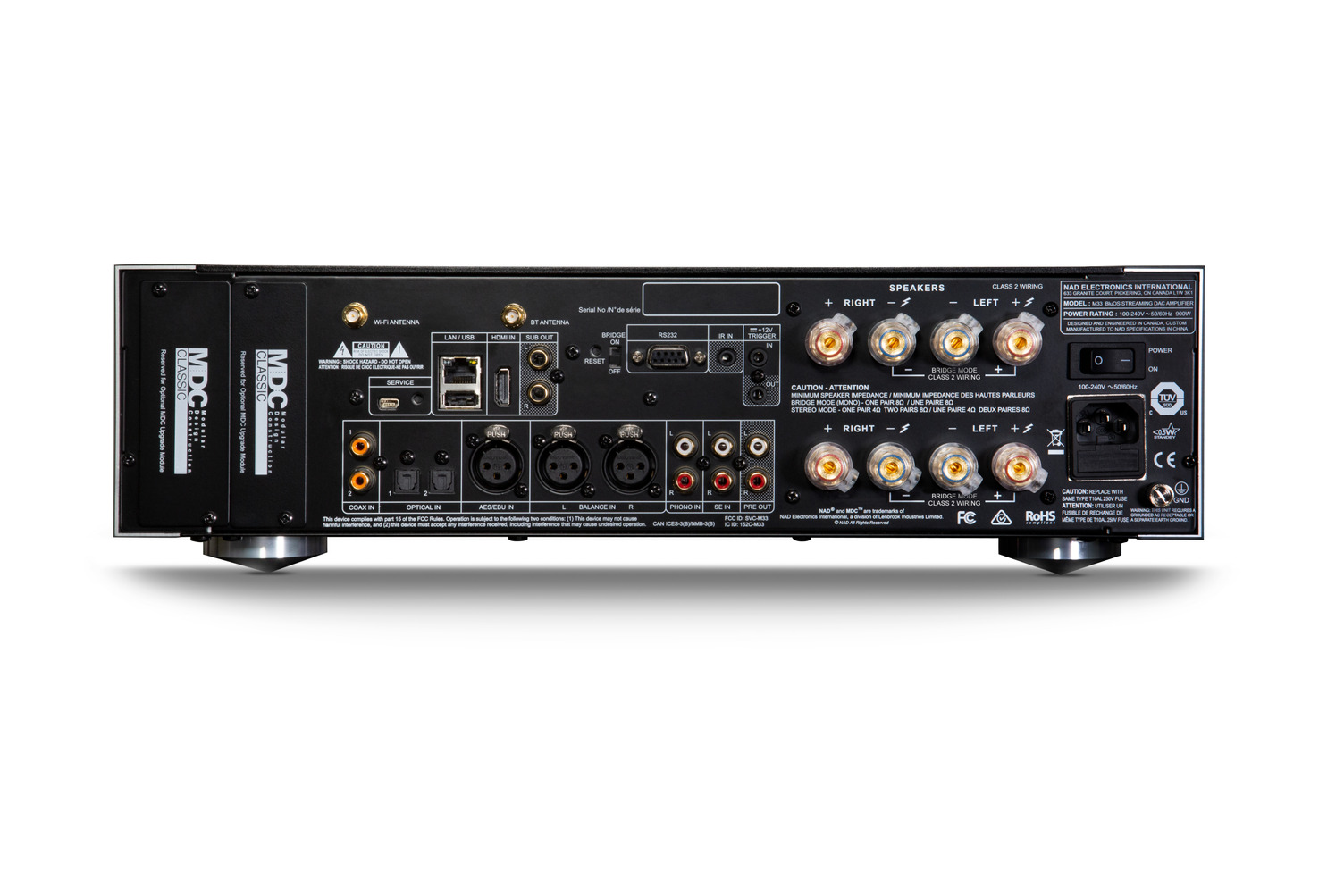 Nad M33 BluOS™ Streaming-Vollverstärker+ Audioquest NRG X3 1 Meter