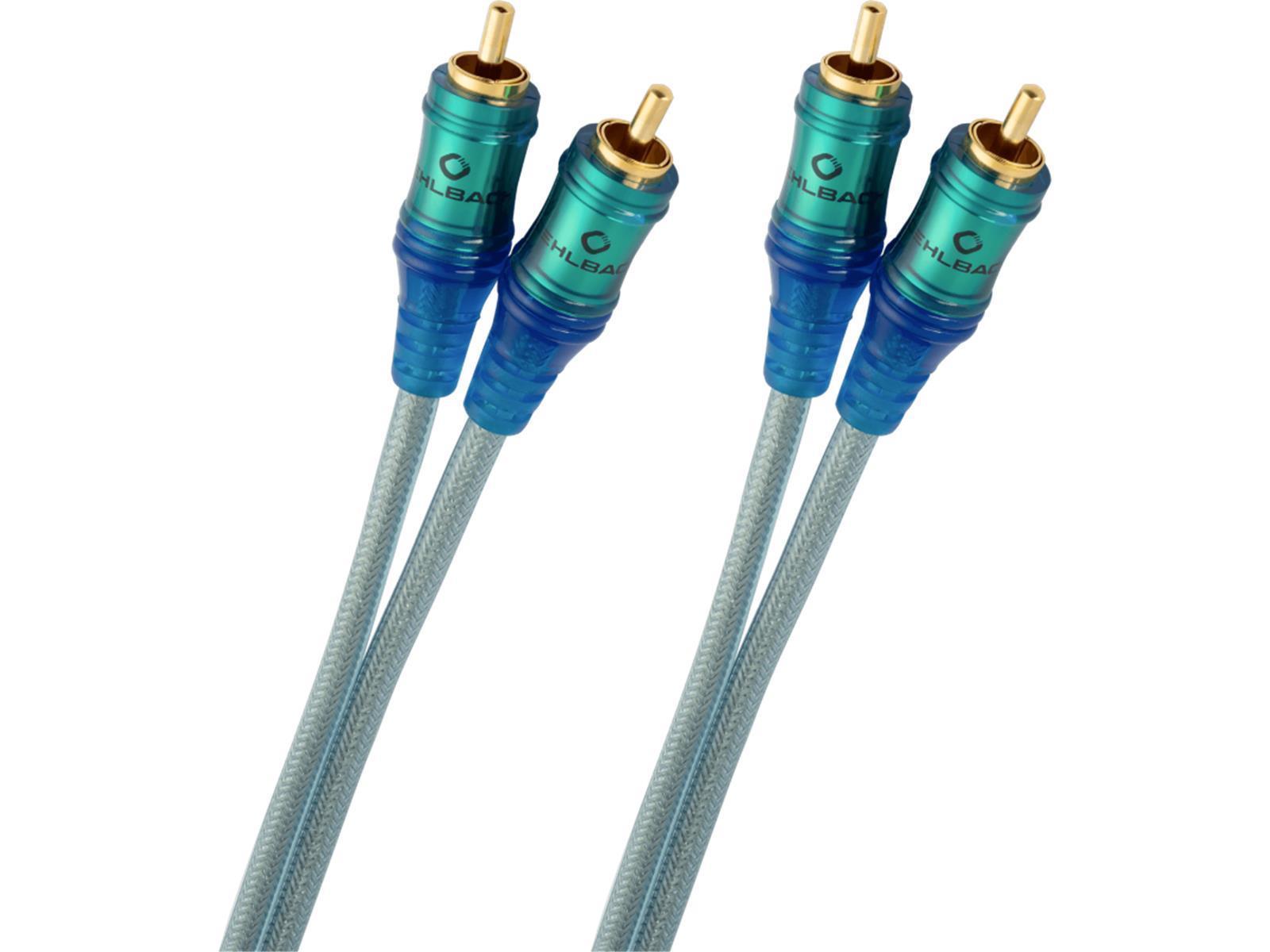 Oehlbach NF Audio-Cinch-Kabel ICE BLUE 1,5m