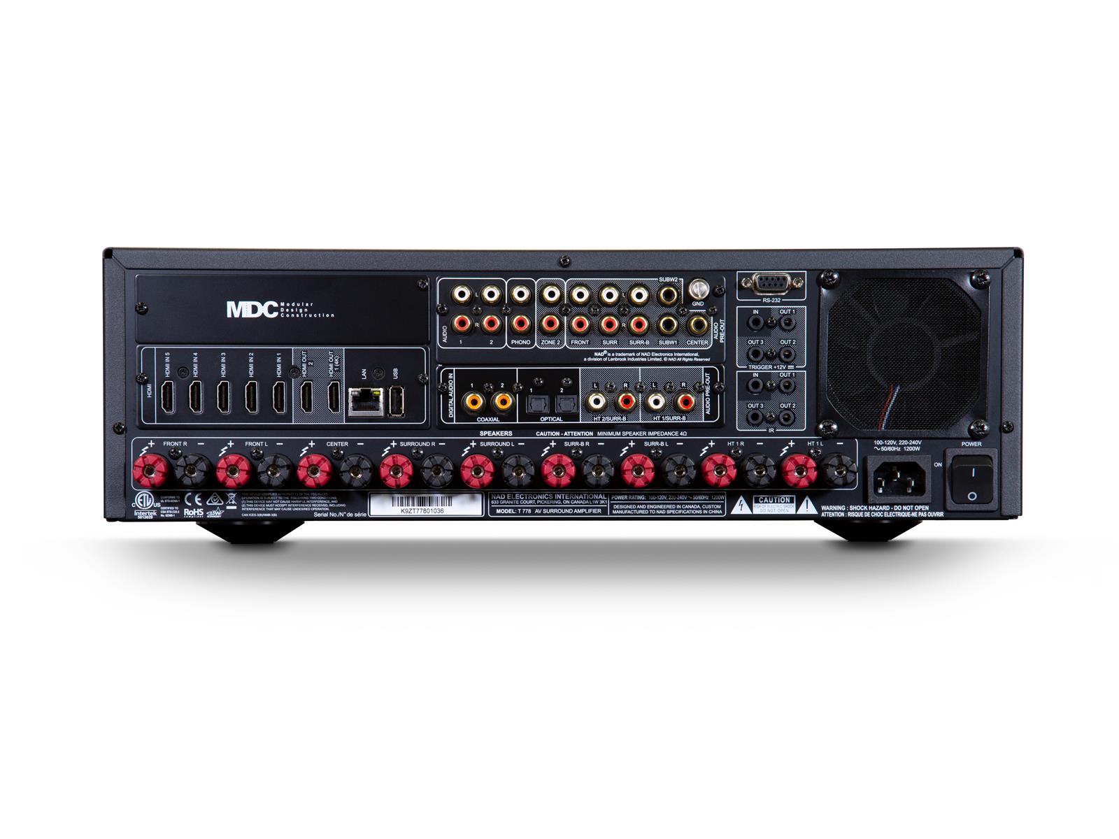 NAD T778 9.2 AV Receiver  + Audioquest NRG X3 1 Meter
