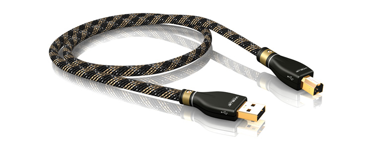 VIABLUE™KR-2 Silver USB Kabel 2.0A/B 100cm 1m