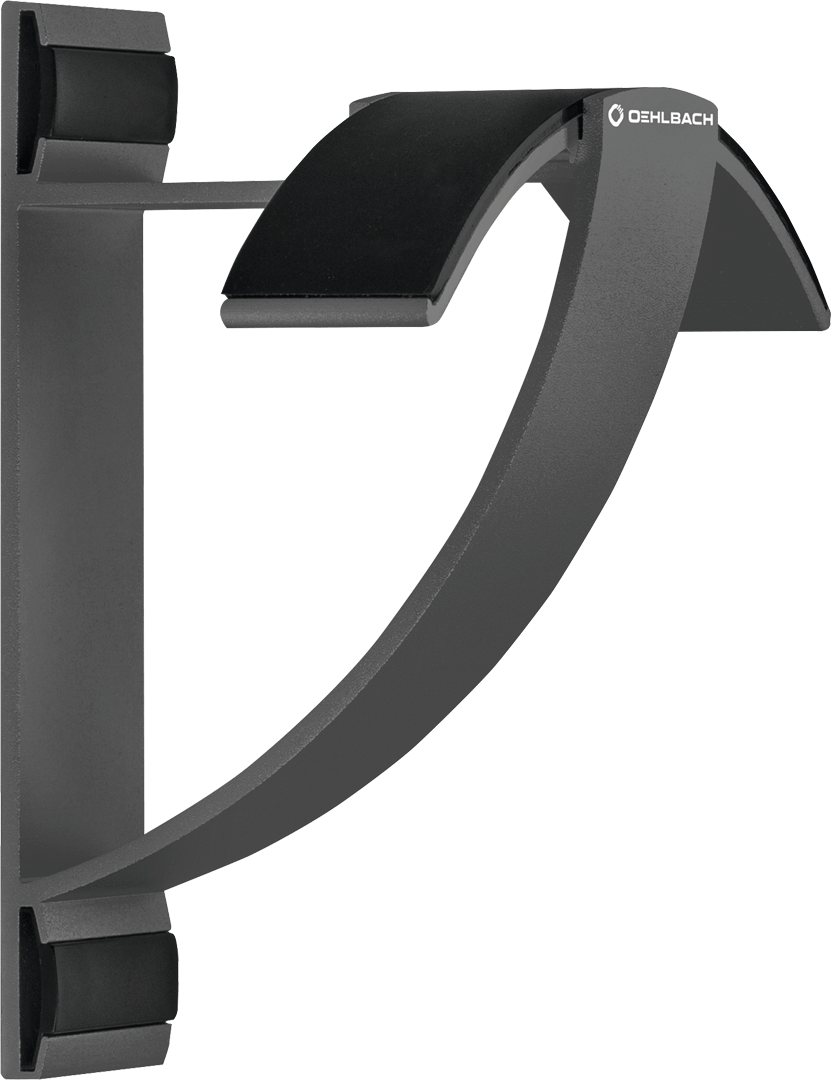 Oehlbach Alu Style W1 Kopfhörer-Wandhalter aus Aluminium Anthrazit