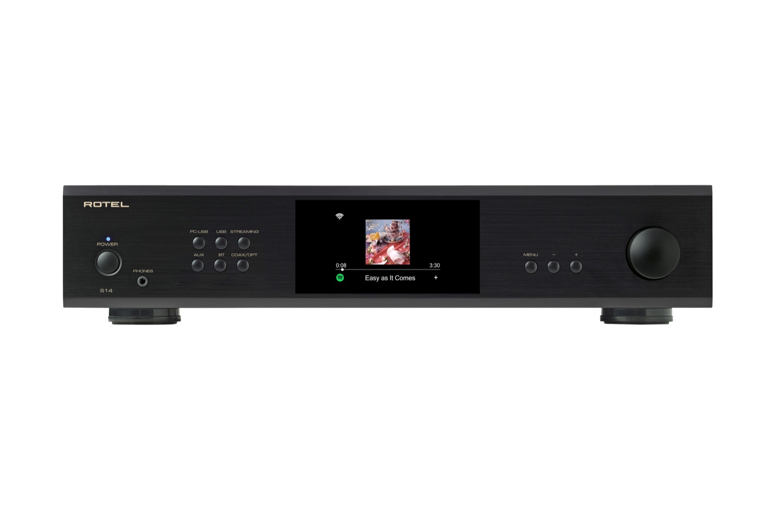 Rotel S14 Streaming-Vollverstärker schwarz + Audioquest NRG-X 1,8m