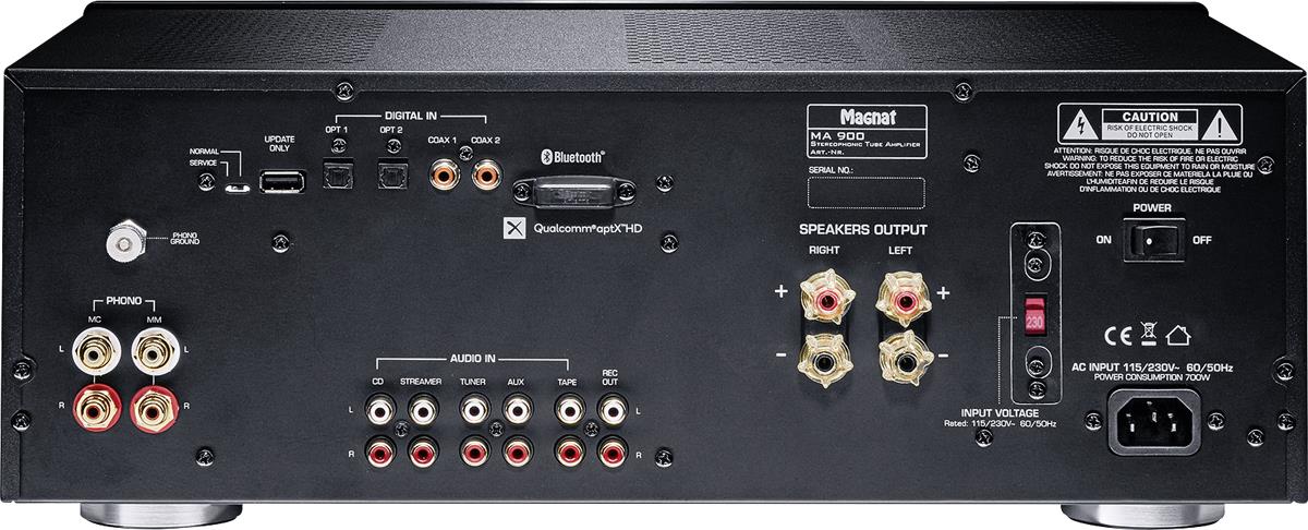 Magnat Ma 900 schwarz Hybrid-Vollverstärker + Audioquest Kabel NRG X3 1,m